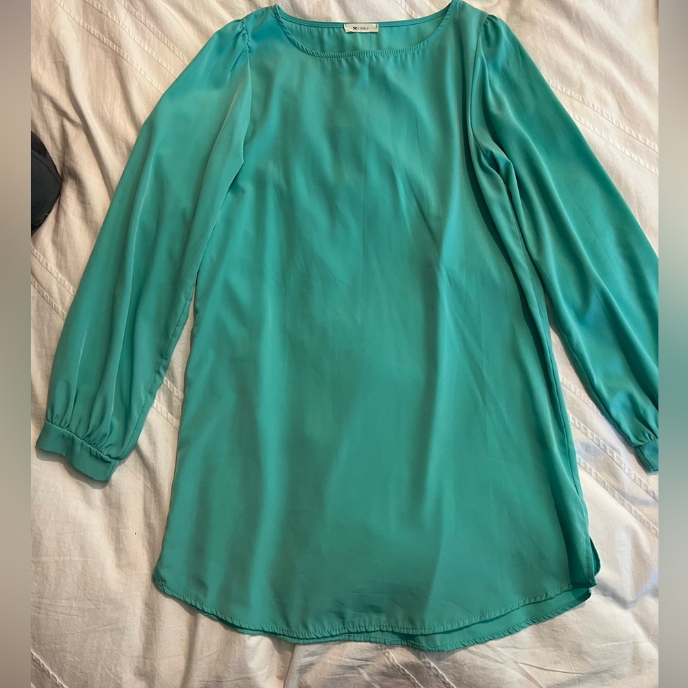 Mint Green Shirt Dress
